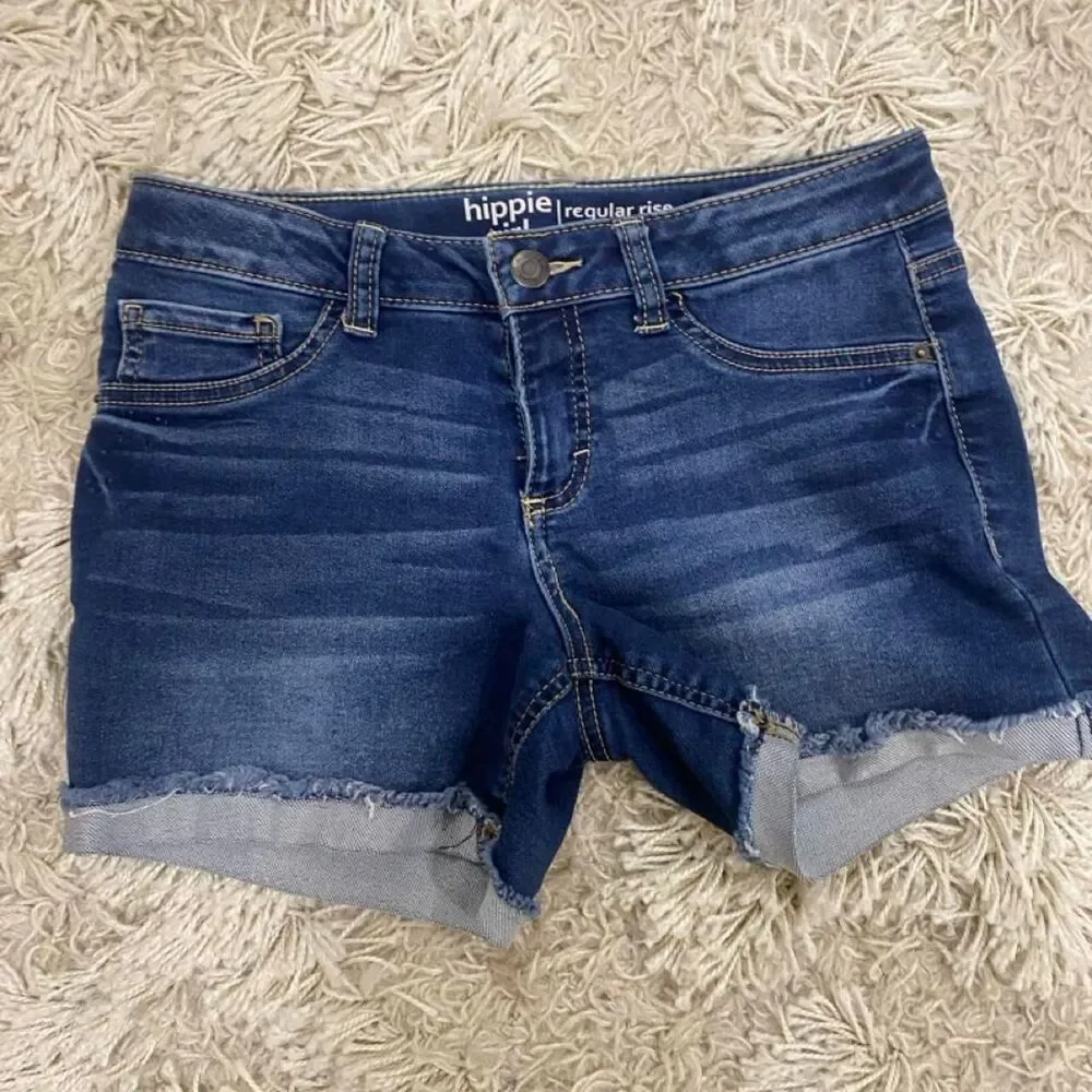 Hippie-girl Women's Blue and Navy Shorts